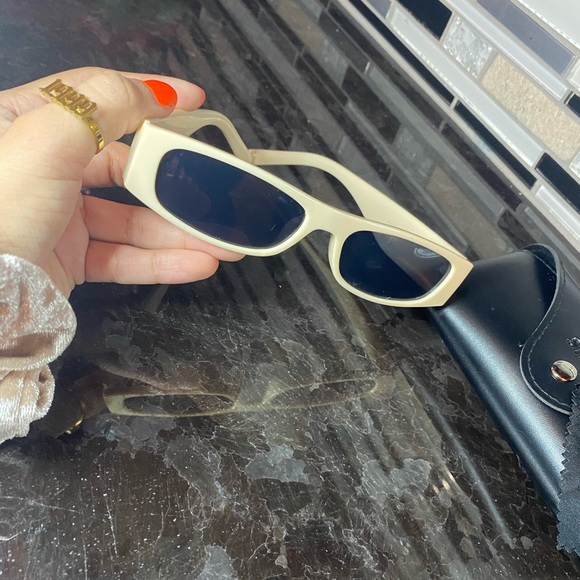 Nude Acrylic Frame Sunglasses - Picture 2 of 3